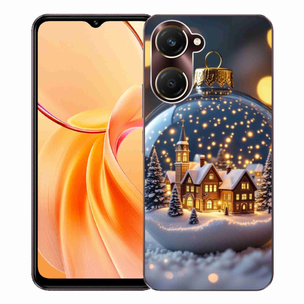 Gélový kryt mmCase na Vivo Y28s 5G - vianočné gule 4