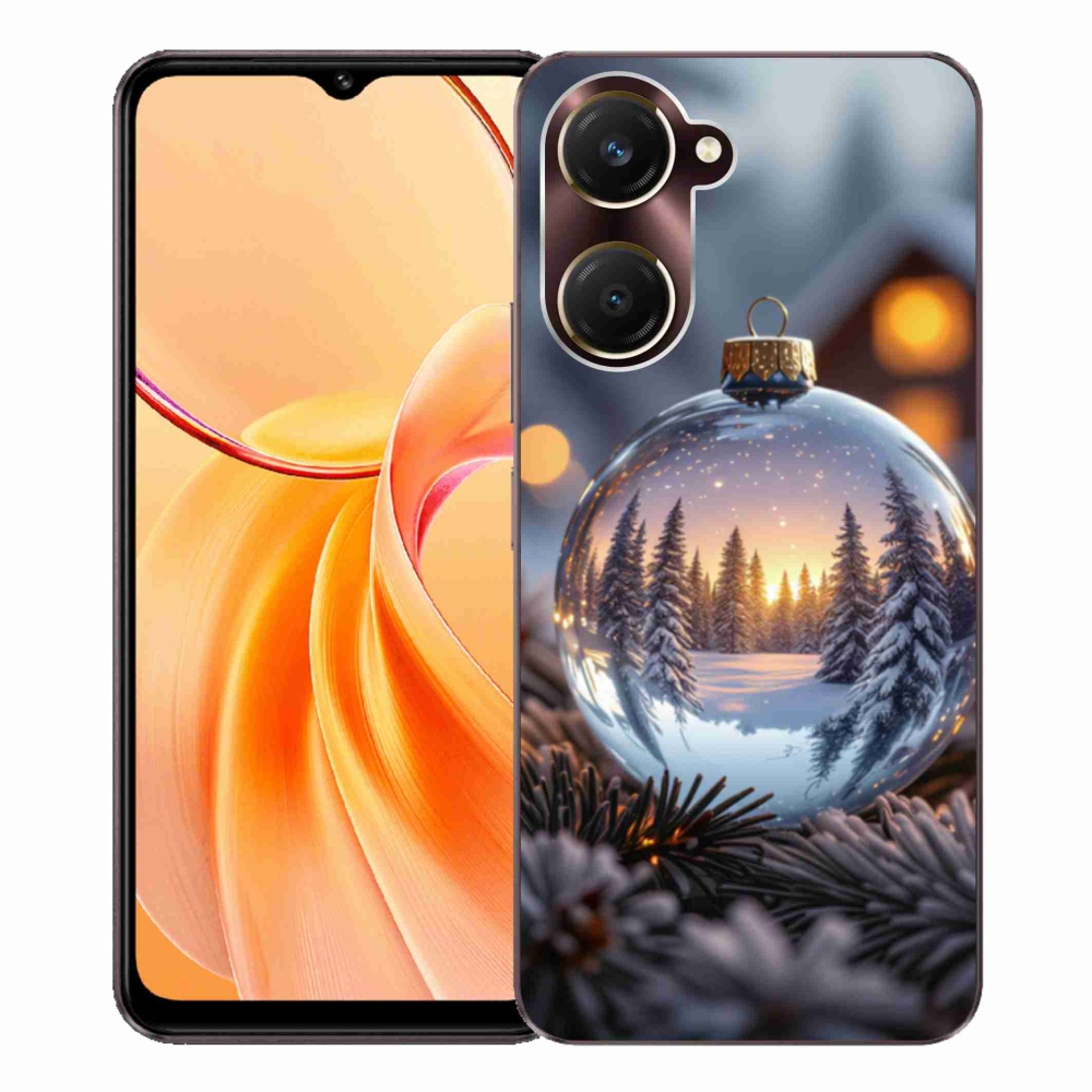 Gélový kryt mmCase na Vivo Y28s 5G - vianočná ozdoba