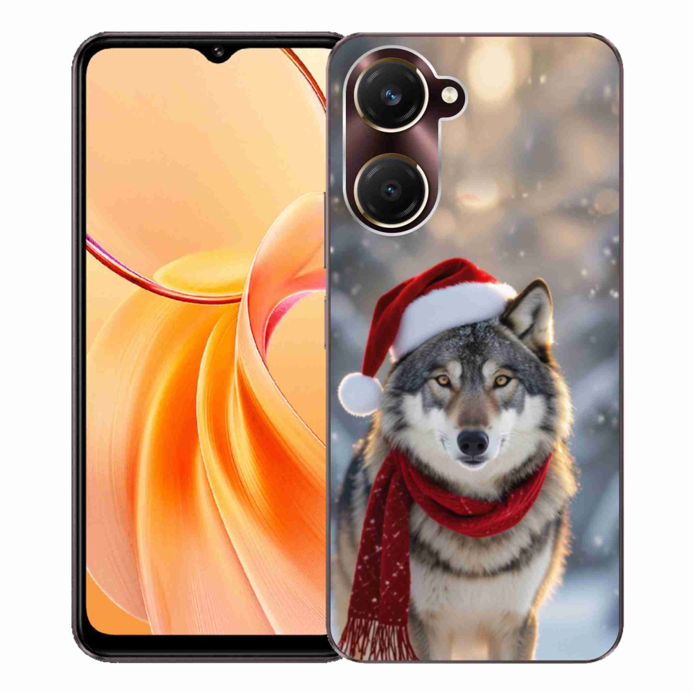 Gélový kryt mmCase na Vivo Y28s 5G - vianočný vlk