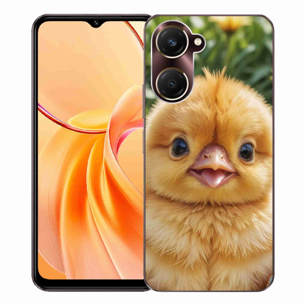 Gélový kryt mmCase na Vivo Y28s 5G - veselé kuriatko
