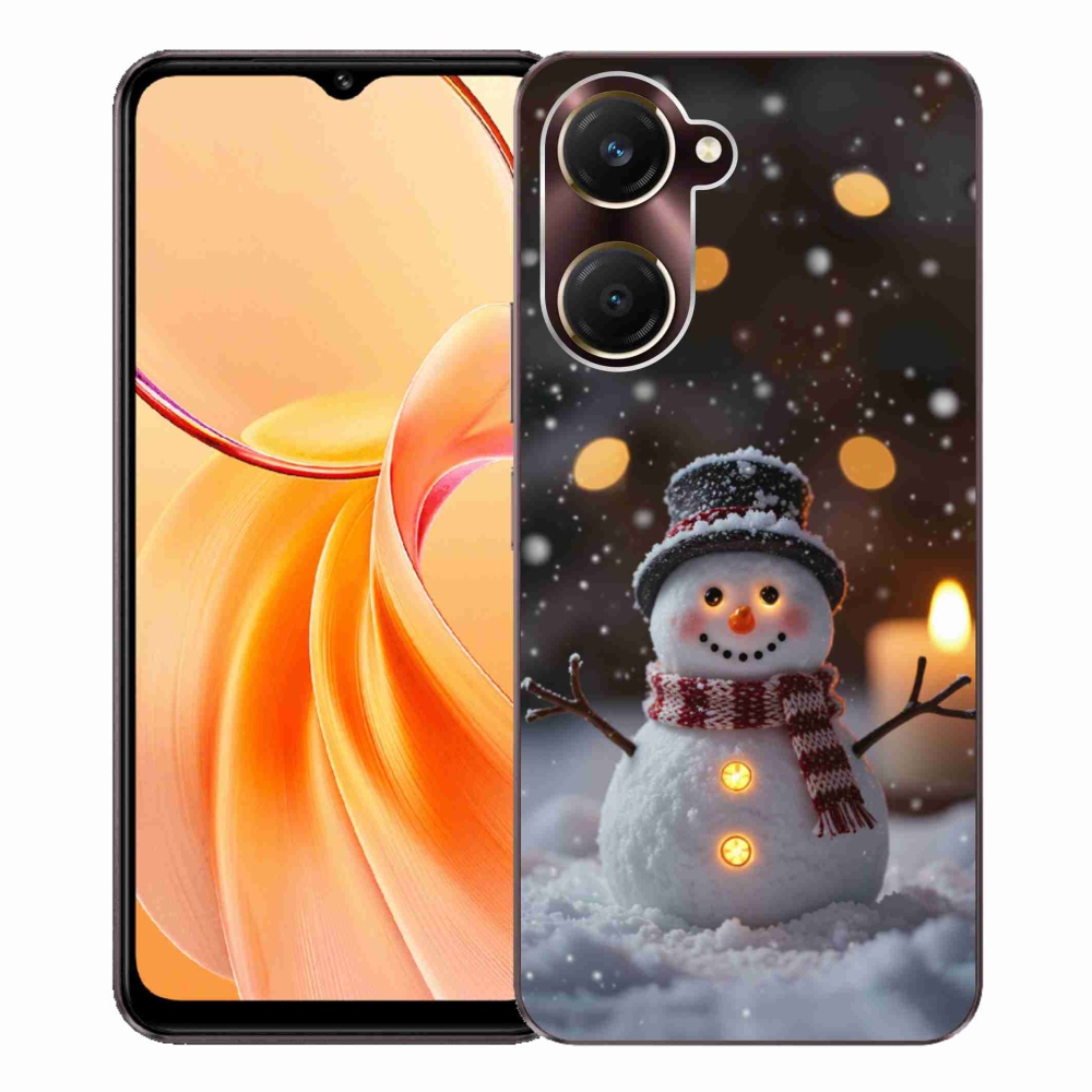 Gélový kryt mmCase na Vivo Y28s 5G - veselý snehuliak