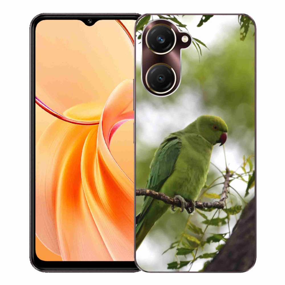 Gélový kryt mmCase na Vivo Y28s 5G - zelený papagáj