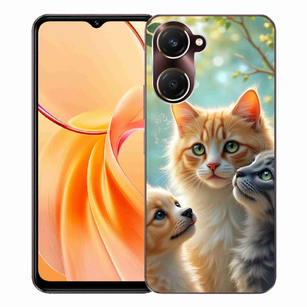 Gélový kryt mmCase na Vivo Y28s 5G - zvieracie priateľstvo 2