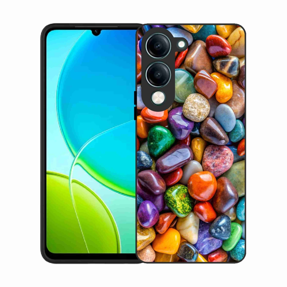 Gélový kryt mmCase na Vivo Y29S 5G - farebné kamienky