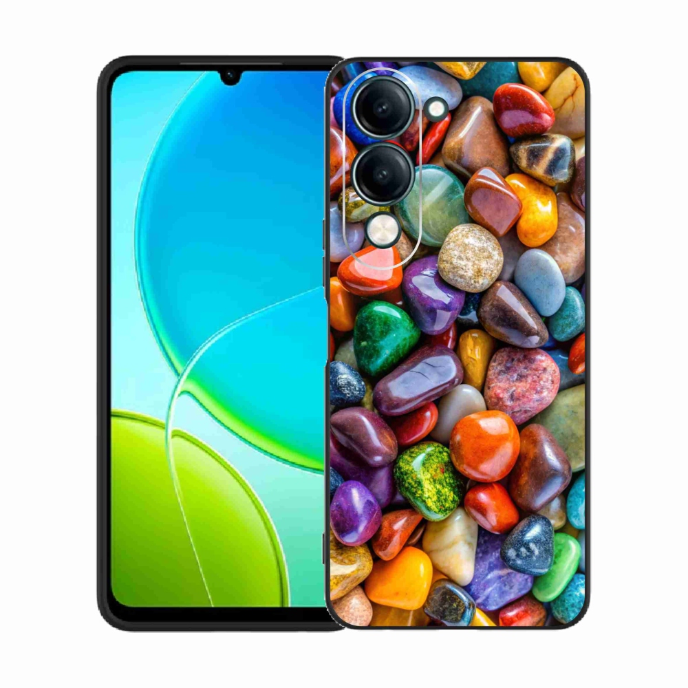 Gélový kryt mmCase na Vivo Y29S 5G - farebné kamienky