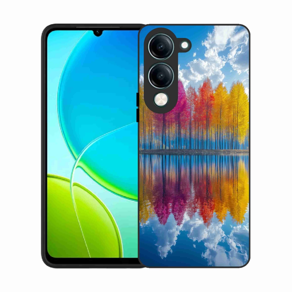 Gélový kryt mmCase na Vivo Y29S 5G - farebné stromy