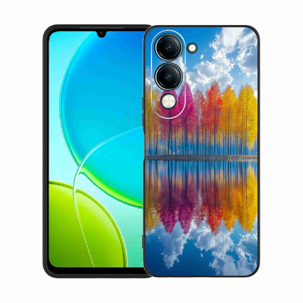 Gélový kryt mmCase na Vivo Y29S 5G - farebné stromy