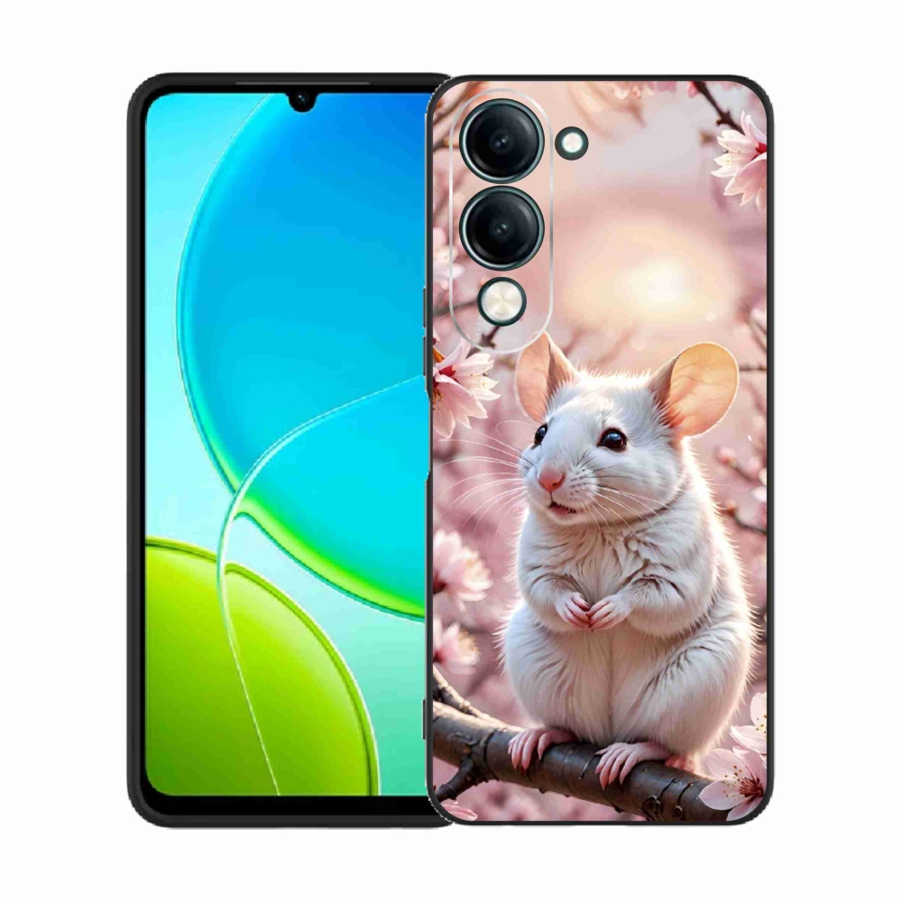 Gélový kryt mmCase na Vivo Y29S 5G - biela myš na vetve