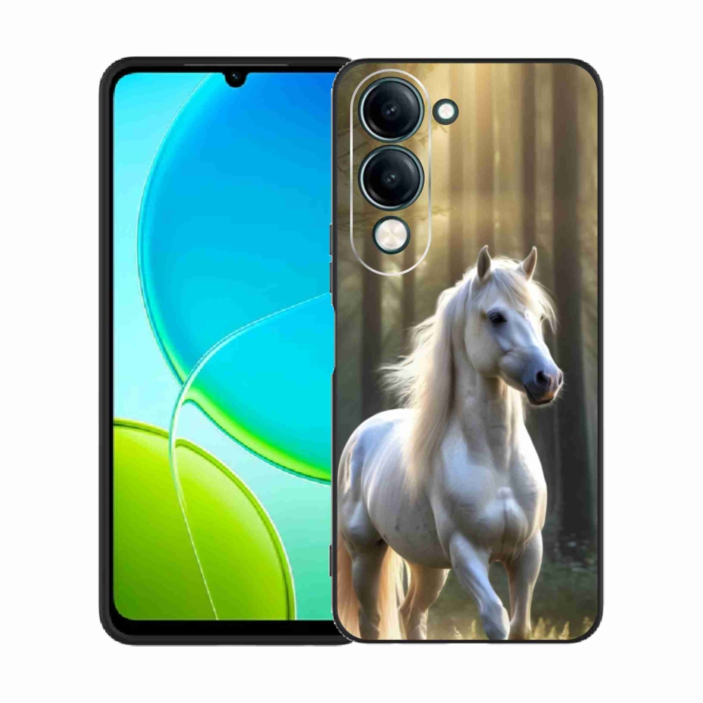 Gélový kryt mmCase na Vivo Y29S 5G - biely kôň 3