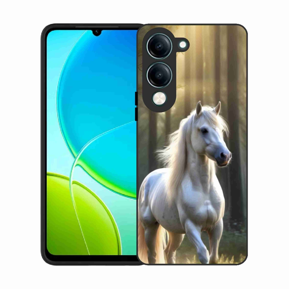 Gélový kryt mmCase na Vivo Y29S 5G - biely kôň 3