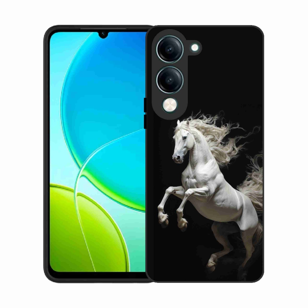 Gélový kryt mmCase na Vivo Y29S 5G - biely kôň 4