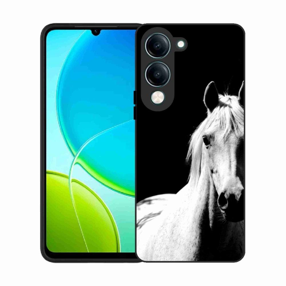 Gélový kryt mmCase na Vivo Y29S 5G - biely kôň 5