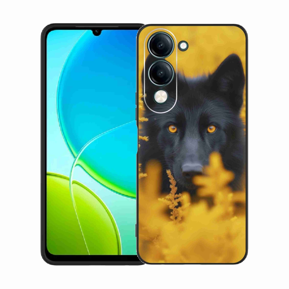 Gélový kryt mmCase na Vivo Y29S 5G - čierny vlk 2