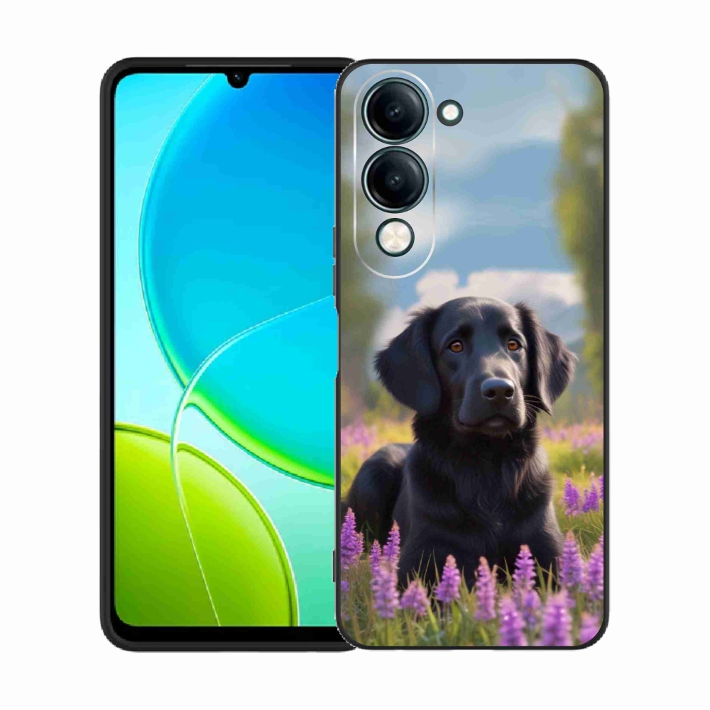 Gélový kryt mmCase na Vivo Y29S 5G - elegantný čierny retriever