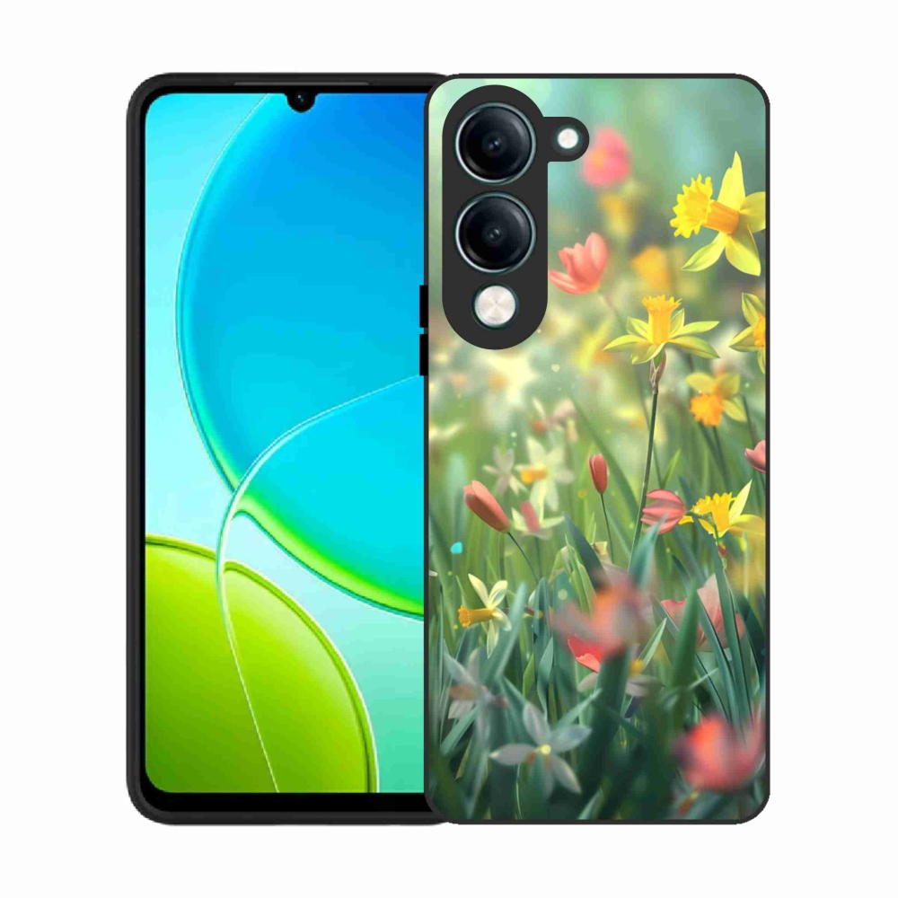 Gélový kryt mmCase na Vivo Y29S 5G - jarné kvety