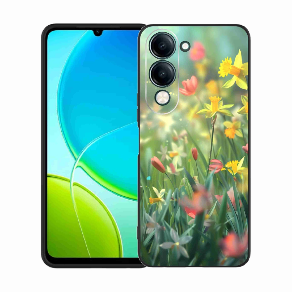 Gélový kryt mmCase na Vivo Y29S 5G - jarné kvety