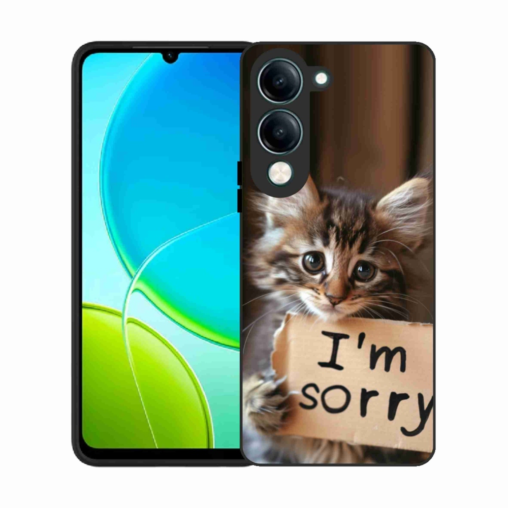 Gélový kryt mmCase na Vivo Y29S 5G - mačacie ospravedlnenie