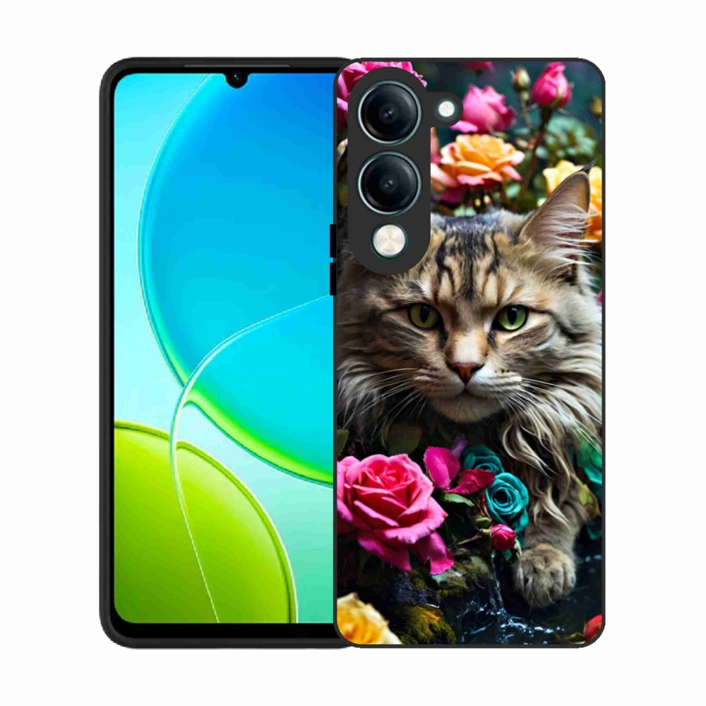 Gélový kryt mmCase na Vivo Y29S 5G - mačacie pohľad 2