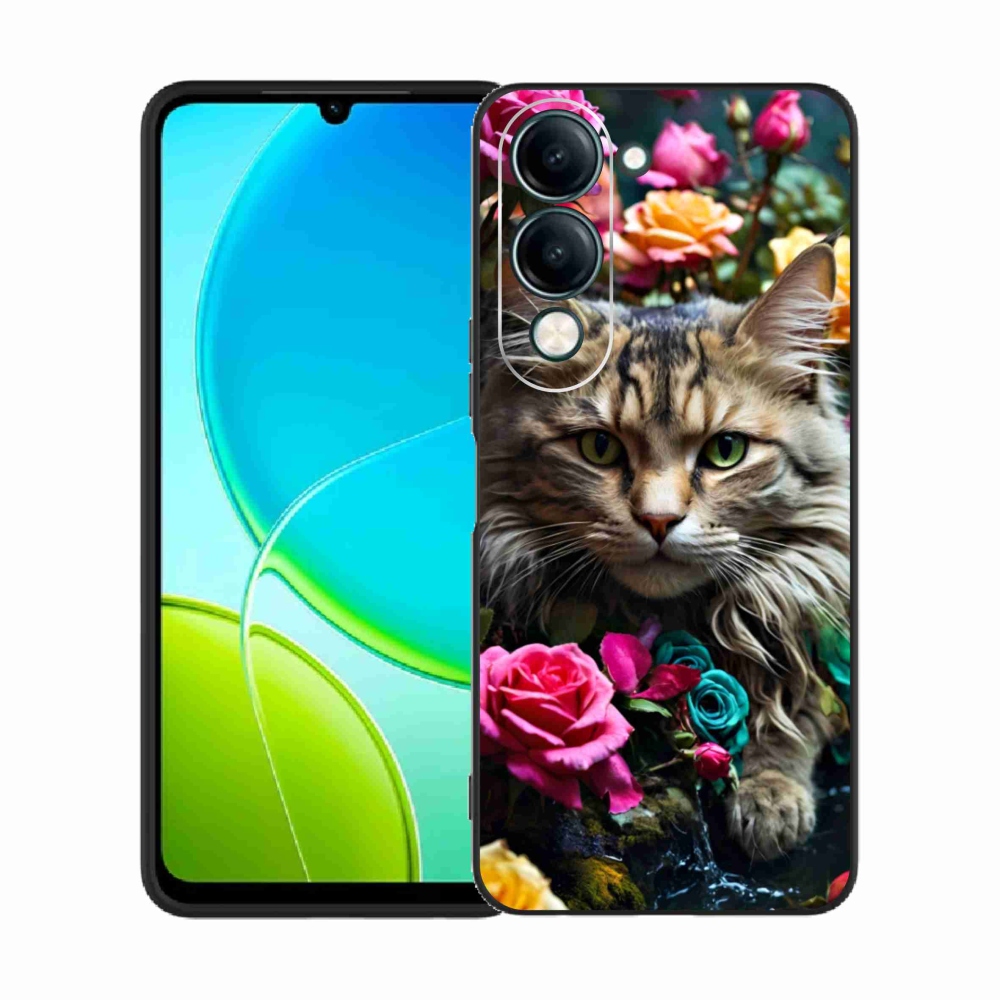 Gélový kryt mmCase na Vivo Y29S 5G - mačacie pohľad 2