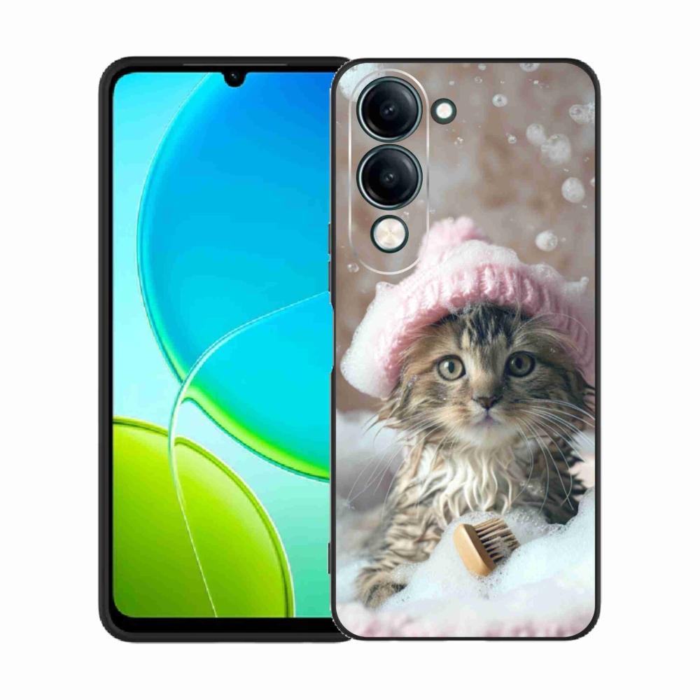 Gélový kryt mmCase na Vivo Y29S 5G - mačiatko a kúpeľ