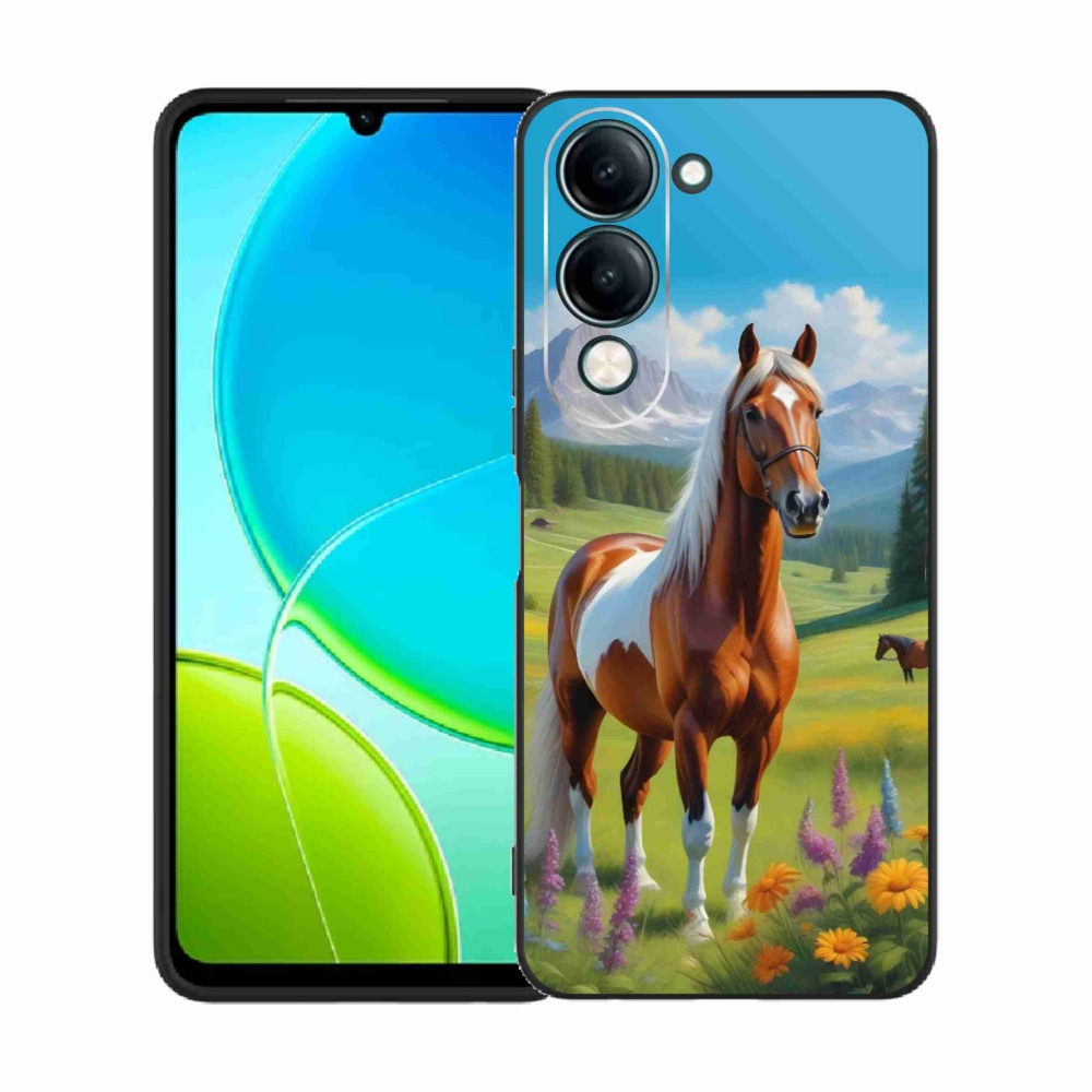 Gélový kryt mmCase na Vivo Y29S 5G - kôň na lúke