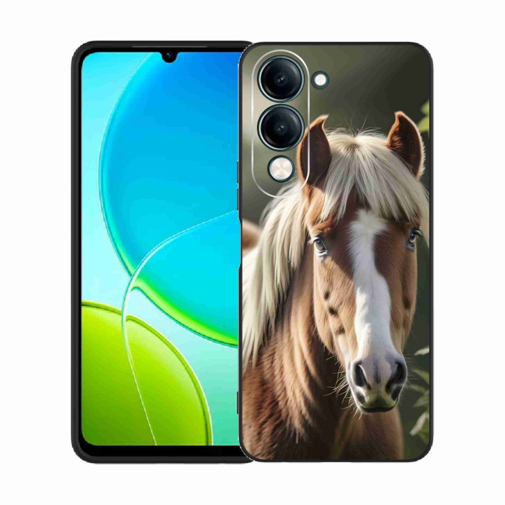 Gélový kryt mmCase na Vivo Y29S 5G - kôň so svetlou hrivou