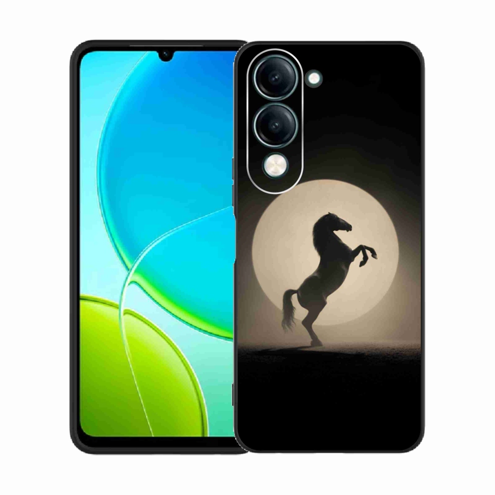 Gélový kryt mmCase na Vivo Y29S 5G - kôň v siluete