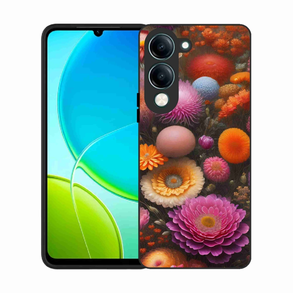 Gélový kryt mmCase na Vivo Y29S 5G - kvetinová kompozícia