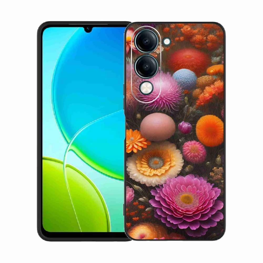 Gélový kryt mmCase na Vivo Y29S 5G - kvetinová kompozícia
