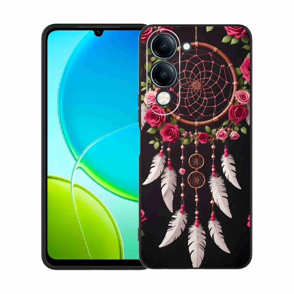 Gélový kryt mmCase na Vivo Y29S 5G - lapač snov s ružami
