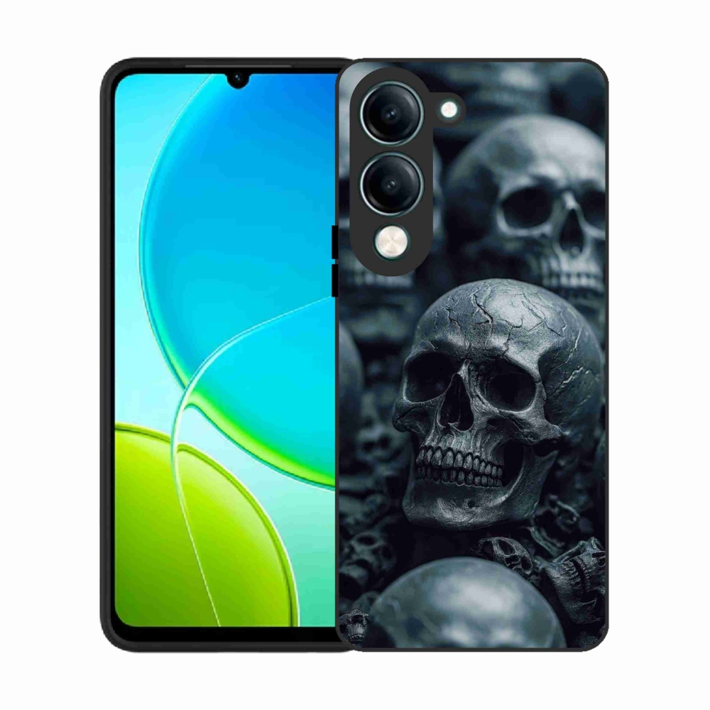 Gélový kryt mmCase na Vivo Y29S 5G - lebka 2