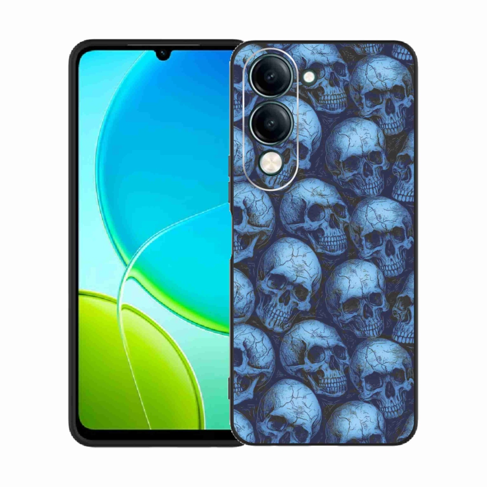Gélový kryt mmCase na Vivo Y29S 5G - lebky