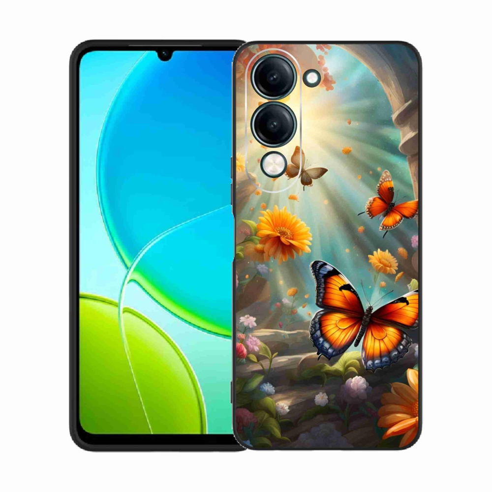 Gélový kryt mmCase na Vivo Y29S 5G - motýlia záhrada 2