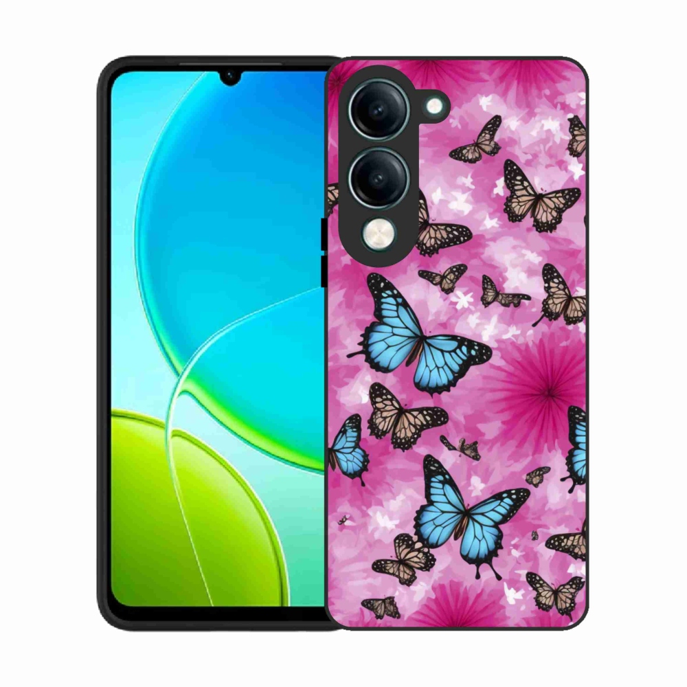 Gélový kryt mmCase na Vivo Y29S 5G - motýlia záhrada