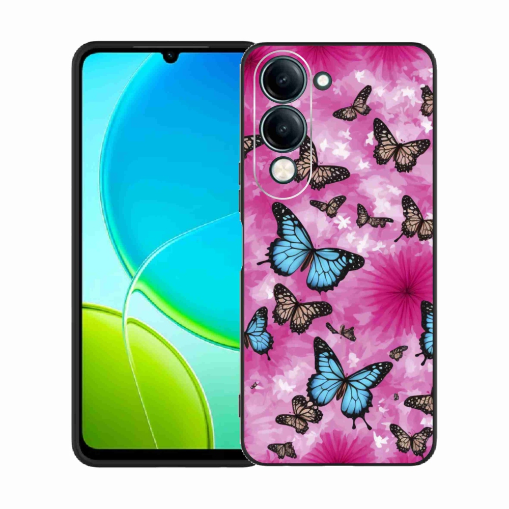Gélový kryt mmCase na Vivo Y29S 5G - motýlia záhrada