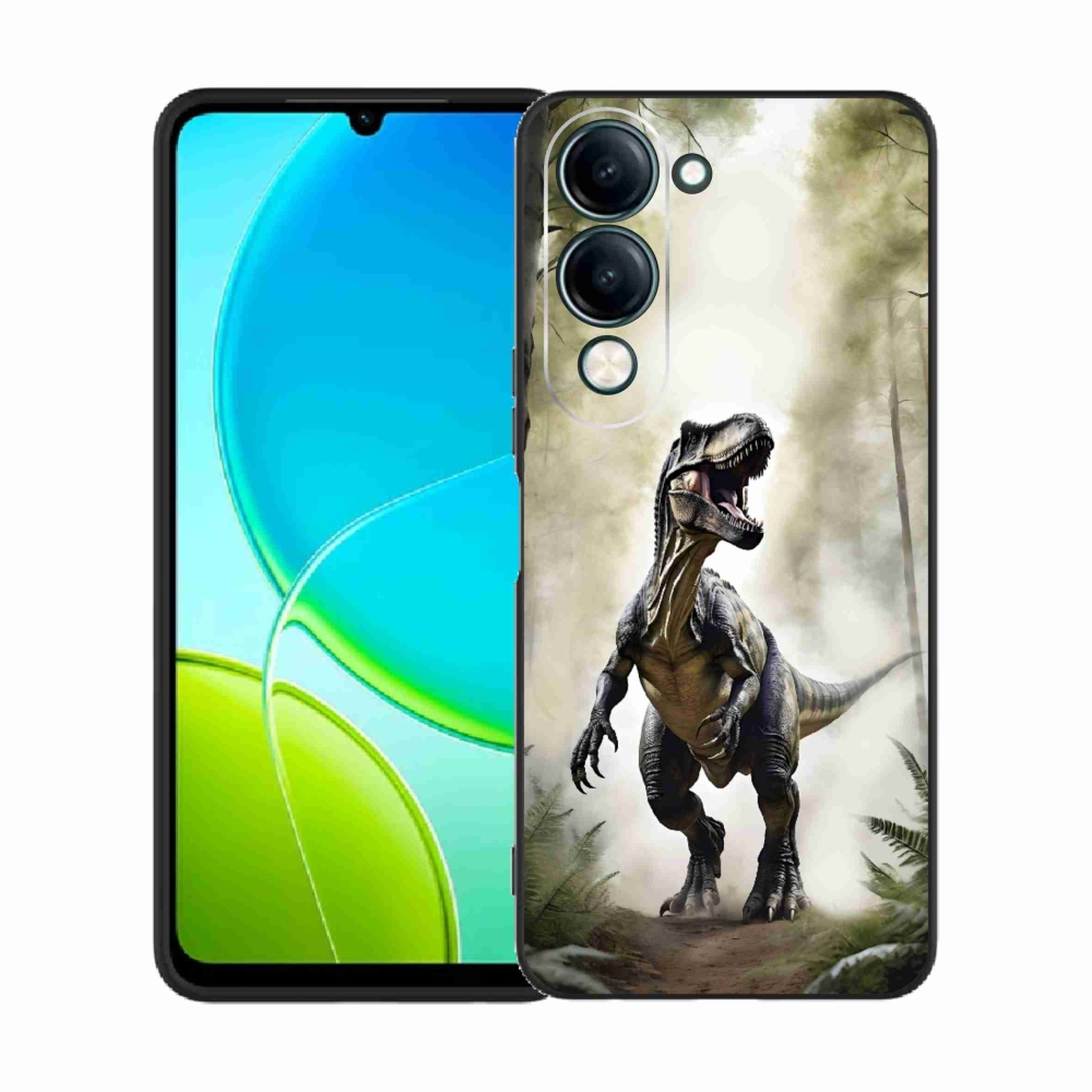Gélový kryt mmCase na Vivo Y29S 5G - naštvaný T-Rex