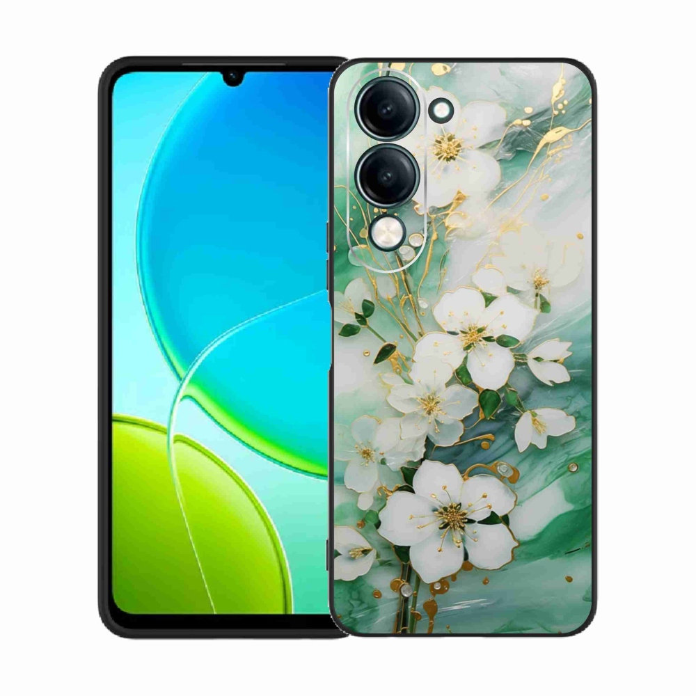 Gélový kryt mmCase na Vivo Y29S 5G - nežné kvety