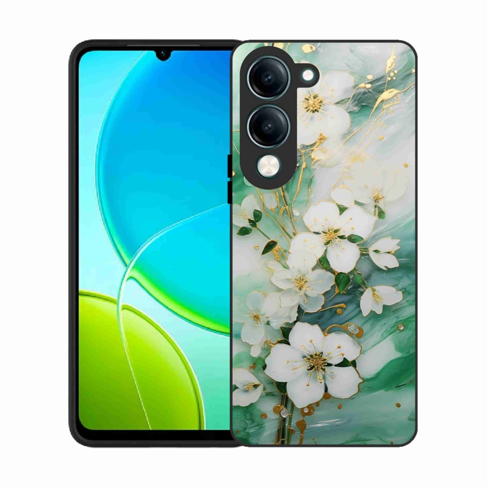 Gélový kryt mmCase na Vivo Y29S 5G - nežné kvety