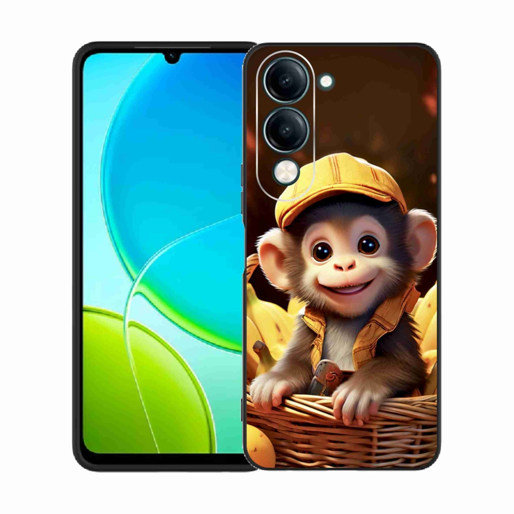Gélový kryt mmCase na Vivo Y29S 5G - opice v košíku