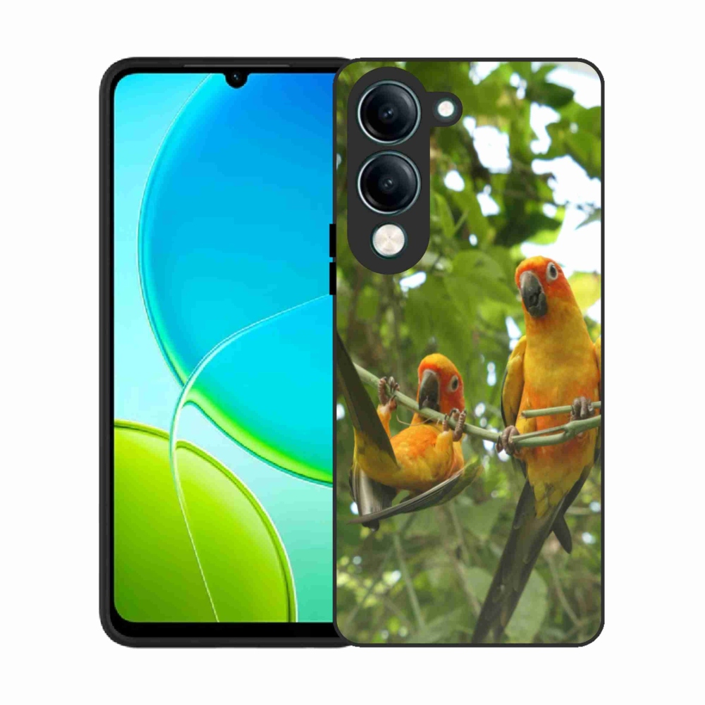 Gélový kryt mmCase na Vivo Y29S 5G - papagáje aratingy