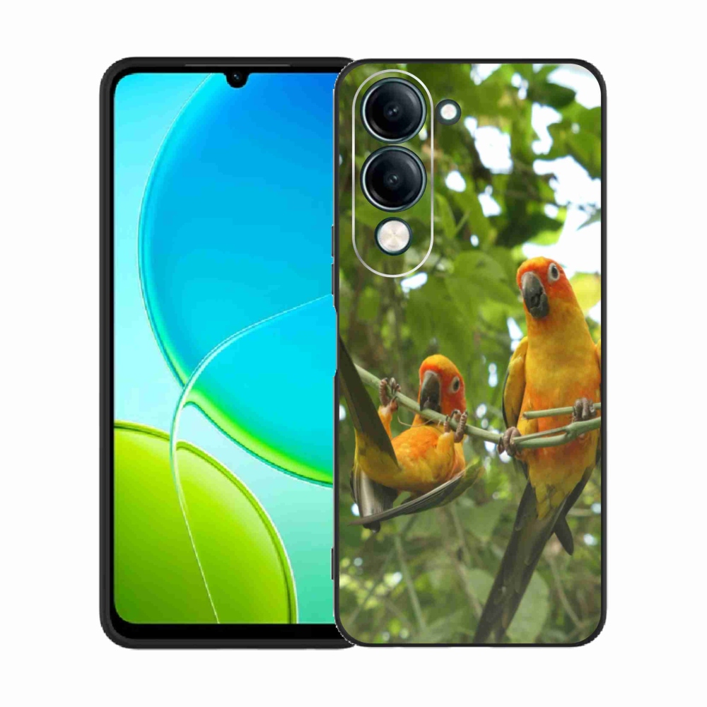 Gélový kryt mmCase na Vivo Y29S 5G - papagáje aratingy