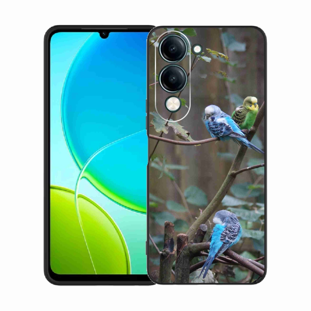 Gélový kryt mmCase na Vivo Y29S 5G - papagáje na vetve