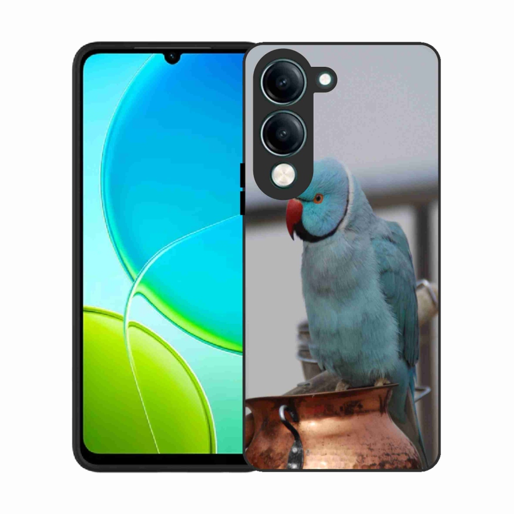 Gélový kryt mmCase na Vivo Y29S 5G - papagáj Alexandr modrý