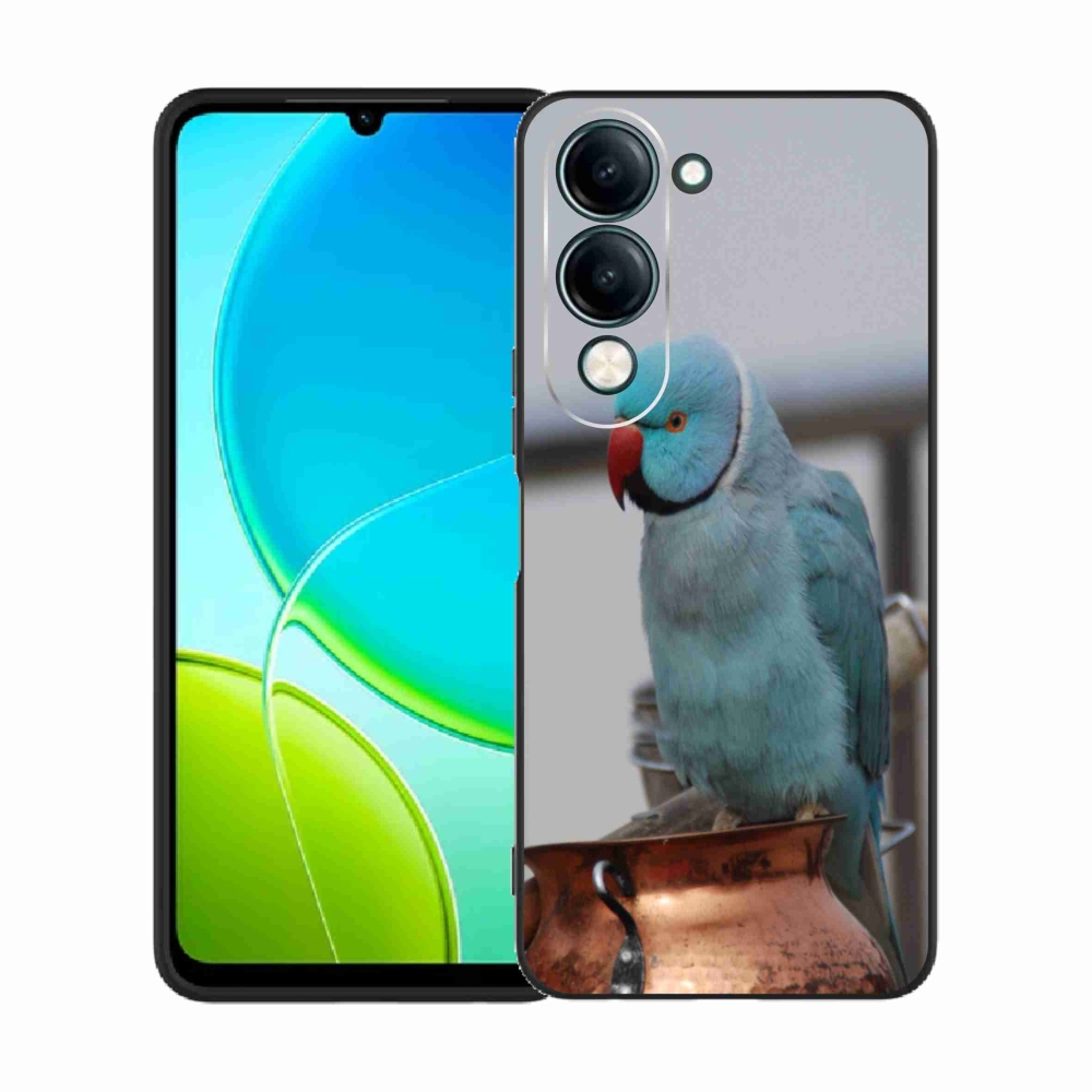 Gélový kryt mmCase na Vivo Y29S 5G - papagáj Alexandr modrý