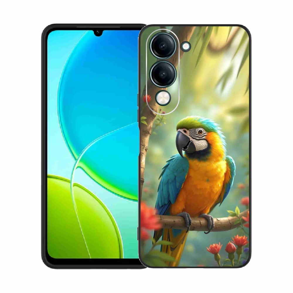 Gélový kryt mmCase na Vivo Y29S 5G - papagáj ara modrožltá