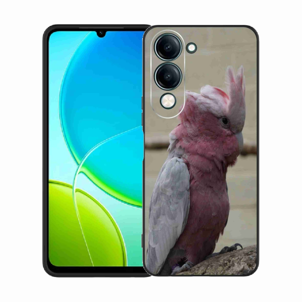 Gélový kryt mmCase na Vivo Y29S 5G - papagáj kakadu ružový