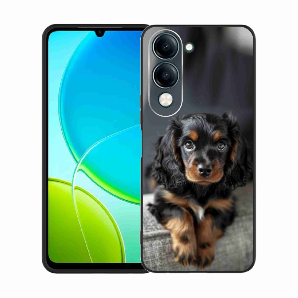 Gélový kryt mmCase na Vivo Y29S 5G - roztomilý dlhosrstý jazvečík