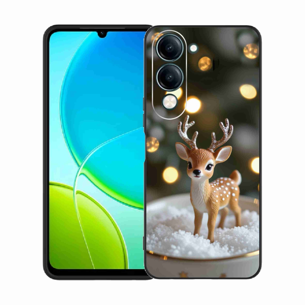 Gélový kryt mmCase na Vivo Y29S 5G - roztomilý vianočný jeleň
