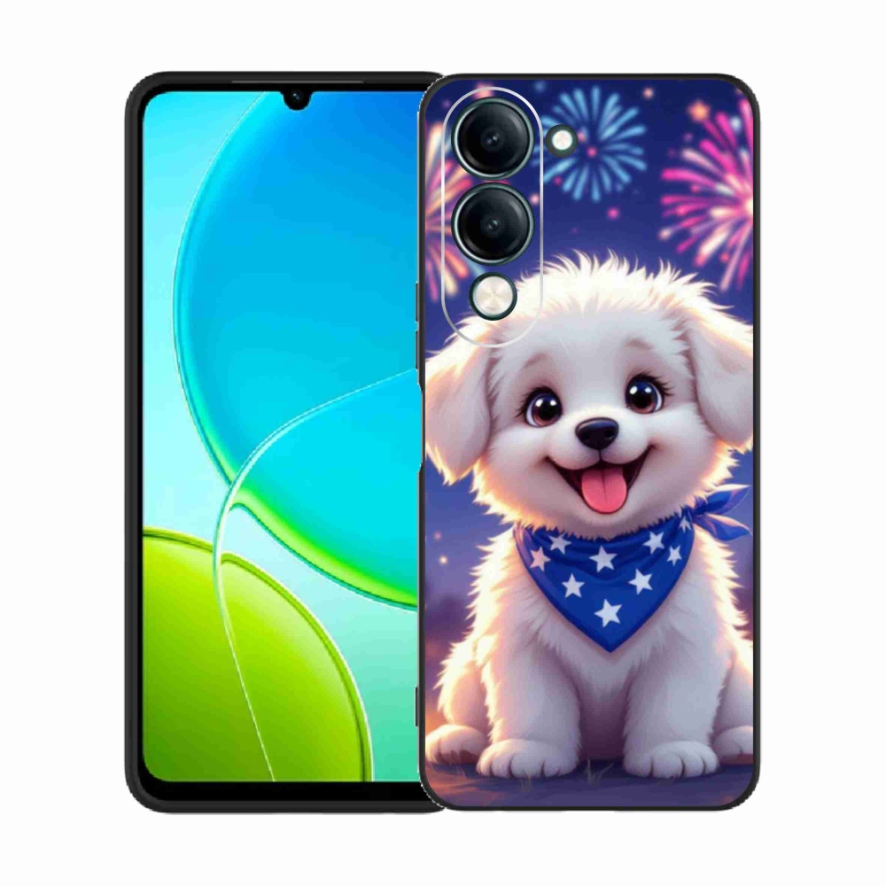 Gélový kryt mmCase na Vivo Y29S 5G - slávnostné šteňa