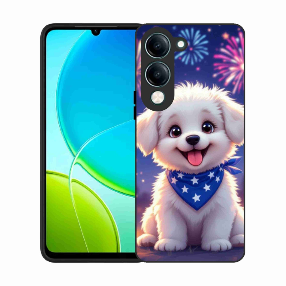 Gélový kryt mmCase na Vivo Y29S 5G - slávnostné šteňa